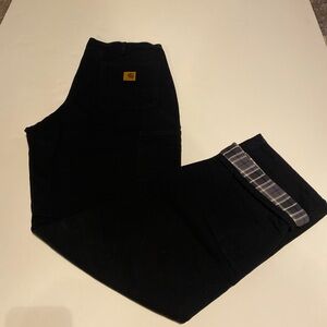 Carhartt Mens 36x34 Original Fit Flannel Lined Pants